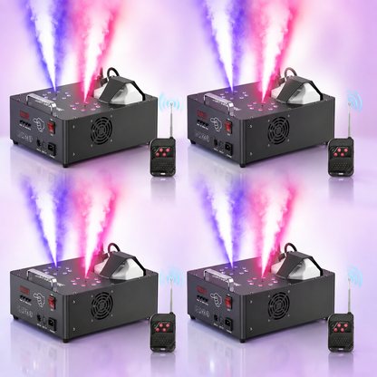 KTVLIGHTS 2000W Dual-Tube Adjustable LED RGB Smoke Machine-Y11