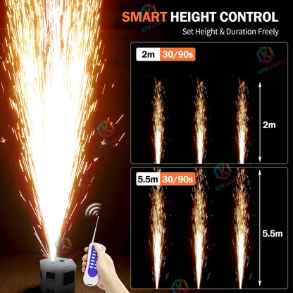 KTVLIGHTS 700W Hexagonal RGB LED Cold Spark Machine-H5