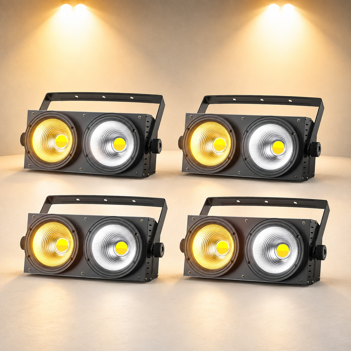 KTVLIGHTS 200W COB DMX Voice-Activated LED PAR Light-P67