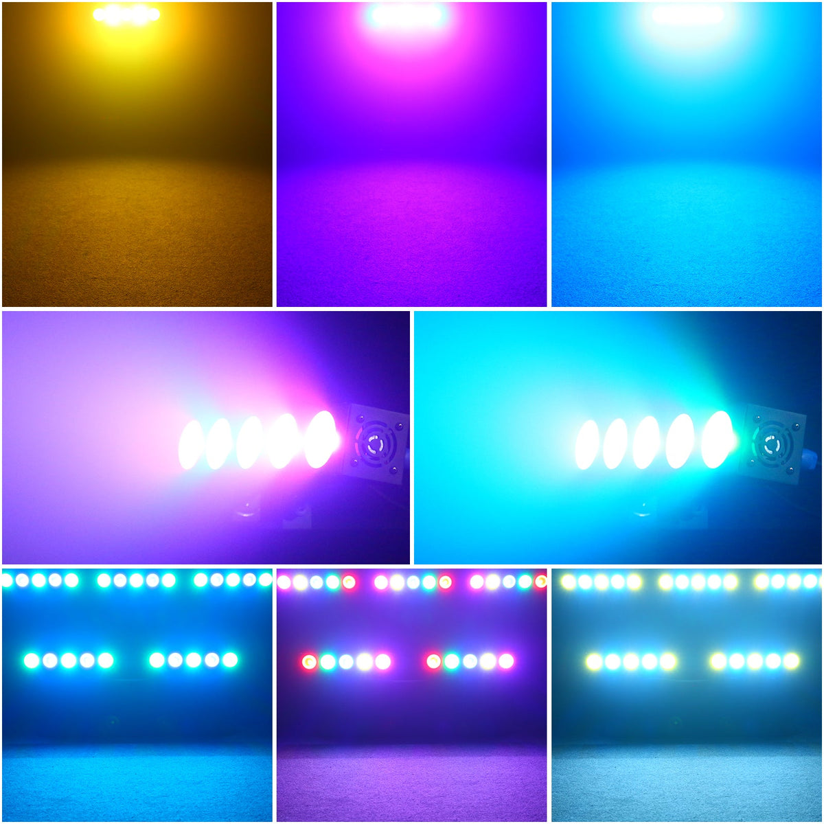 KTVLIGHTS 5-Eye 5x12W RGBW 4-in-1 COB LED Wall Washer Light-X19