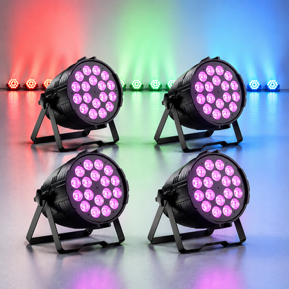 KTVLIGHTS 18x10W RGBW 4-in-1 LED Wash PAR Light-P21