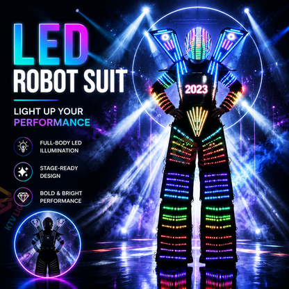 KTVLIGHTS Futuristic LED Robot Suit for Stage & Party Shows-M51