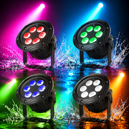 KTVLIGHTS 6x10W RGBW 4-in-1 Waterproof LED PAR Light-P17
