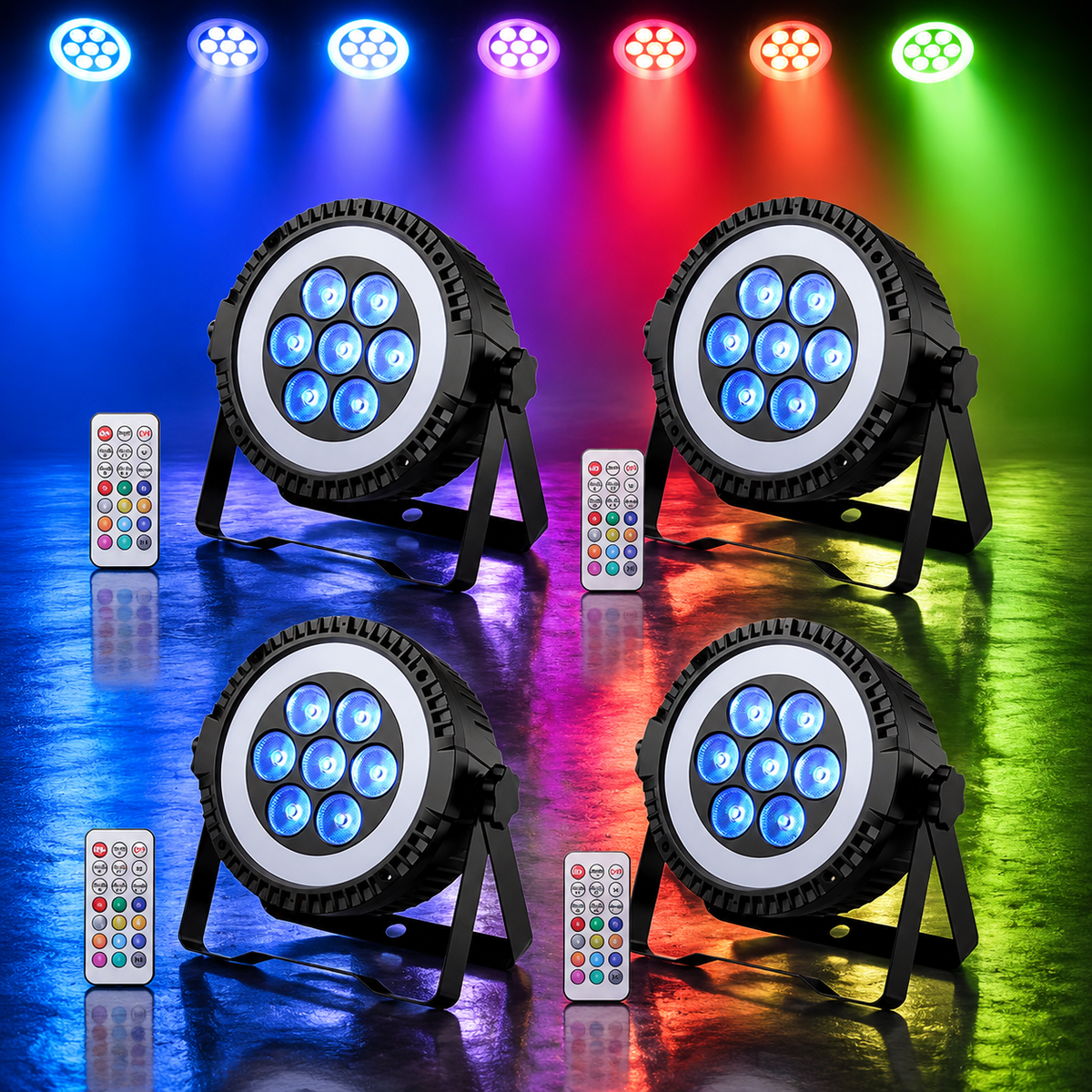 KTVLIGHTS RGBW 4-in-1 LED Wash PAR Stage Light-P19