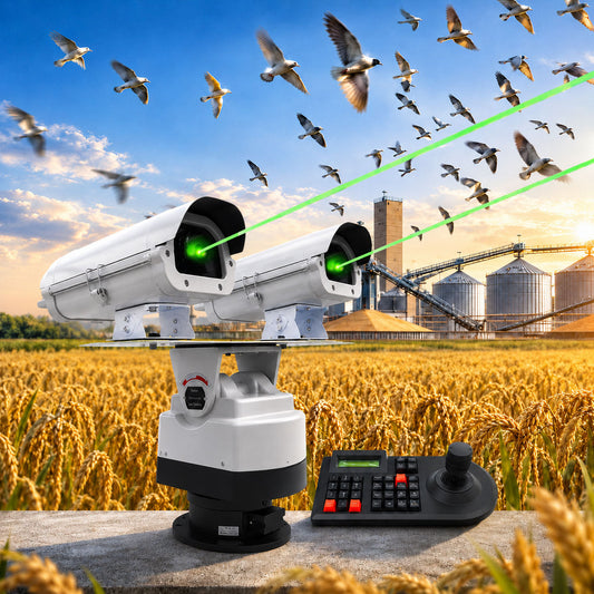 Dual-head programmable professional outdoor bird and animal deterrent laser lights - B29