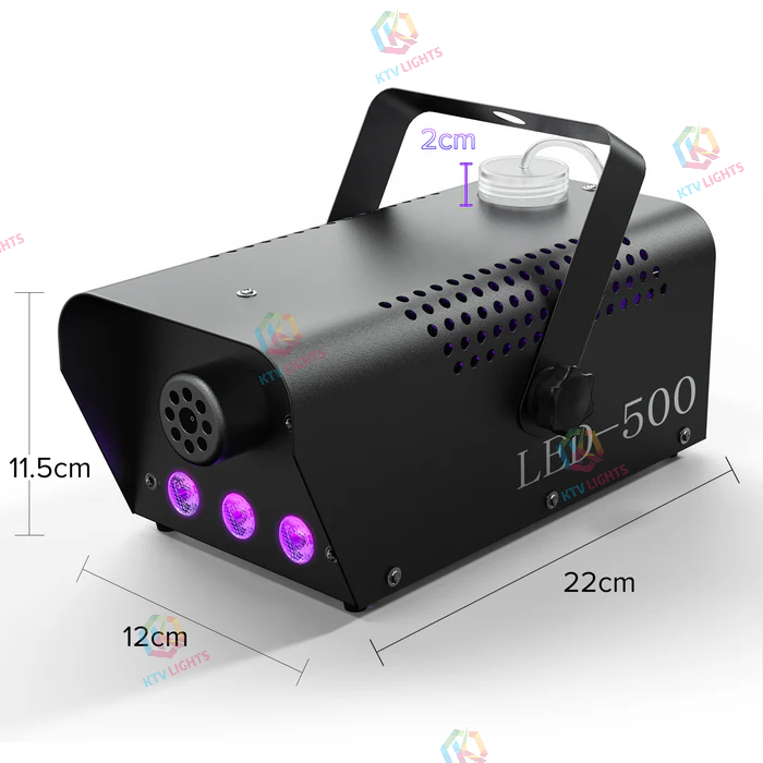 KTVLIGHTS 500W RGB Fog Machine with Remote Control-Y6