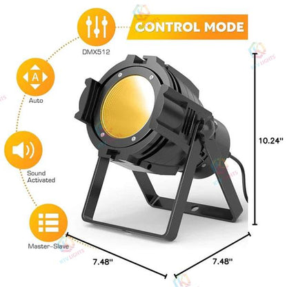 KTVLIGHTS 80W COB LED White/Warm White Stage PAR Spotlight-P39