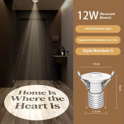 Custom Family Welcome Projection Light with Motion Sensor-S34