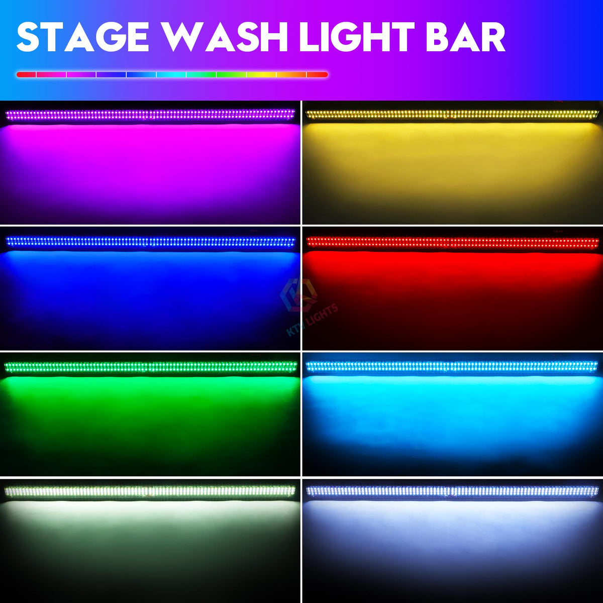 KTVLIGHTS RGB LED Wall Washer Light for Stage & DJ Events-X1