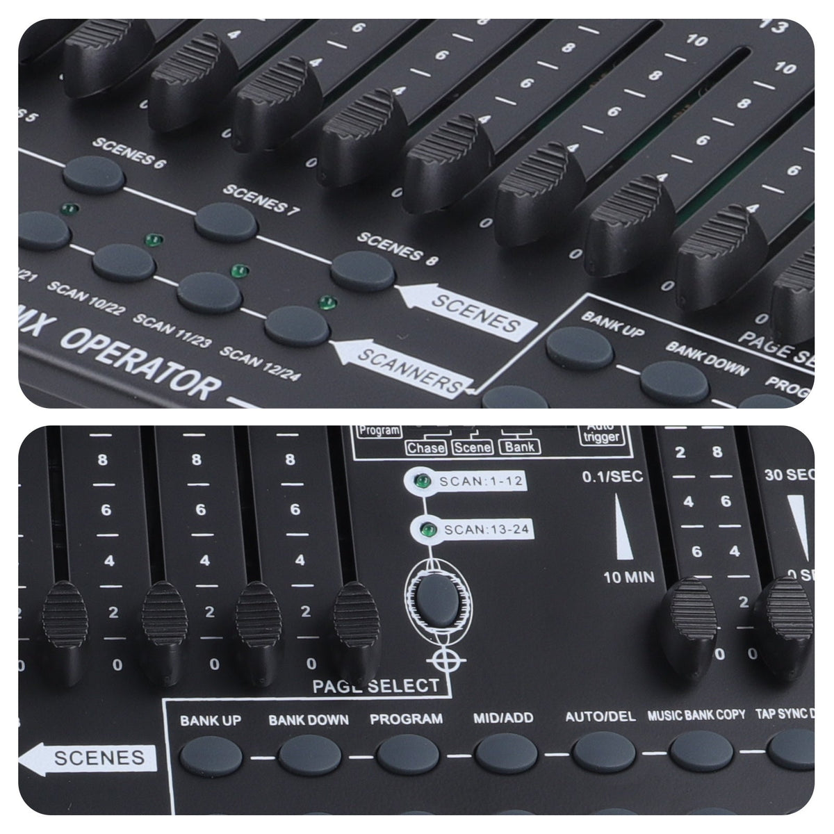 KTVLIGHTS 384-Channel MIDI DMX512 Stage Lighting Controller-D1