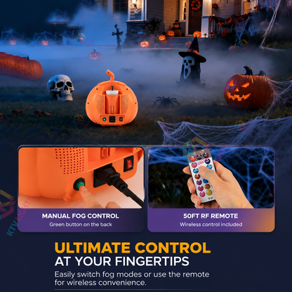 KTVLIGHTS 800W Pumpkin Shape Halloween Party Smoke Machine-Y9
