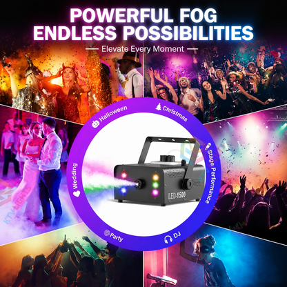 KTVLIGHTS 1500W Upgraded RGB 6LED Fog Machine - Y13