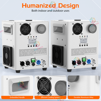 KTVLIGHTS 800W DMX512 Cold Spark Machine with Remote-H6