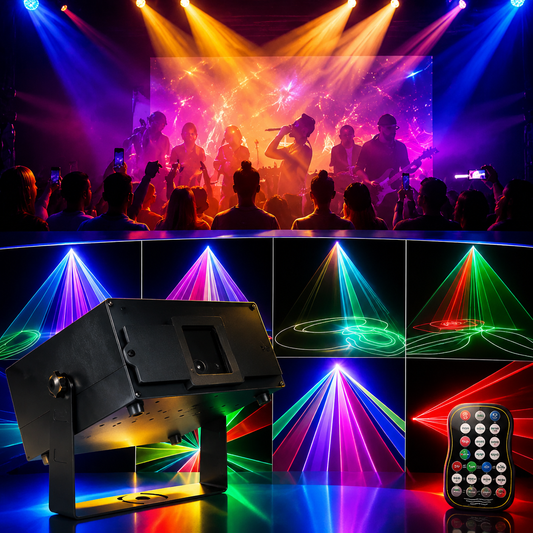 KTVLIGHTS APP Animated Laser Light RGB DJ Party Stage Projector-A13