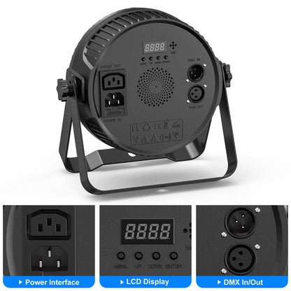 KTVLIGHTS 80W RGBW 4-in-1 LED PAR Stage Light-P2