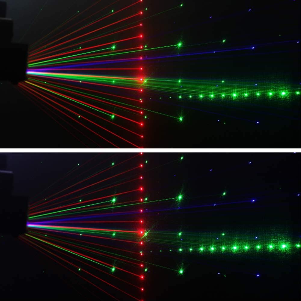 KTVLIGHTS 9 Lens Laser Light DMX DJ Stage Party Projector-B47