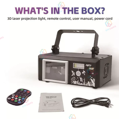 KTVLIGHTS 3D Animation Laser Projection Light for DJ Stages and Parties-A31