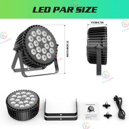 KTVLIGHTS 200W RGBW LED PAR Stage Light-P4