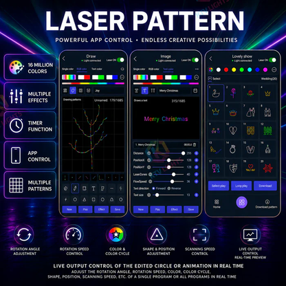 Four-head APP-controlled animated laser stage light - A16