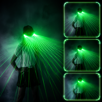 KTVLIGHTS Red Laser Glasses for Parties, Clubs & Festivals -M33