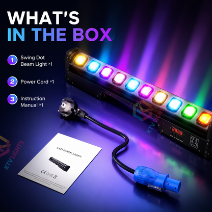 KTVLIGHTS 250W RGBW 4-in-1 LED Wall Washer-X5