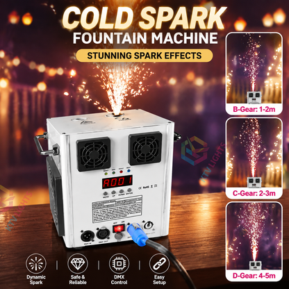 KTVLIGHTS 700W Fireworks fountain machine cold spark machine-H1