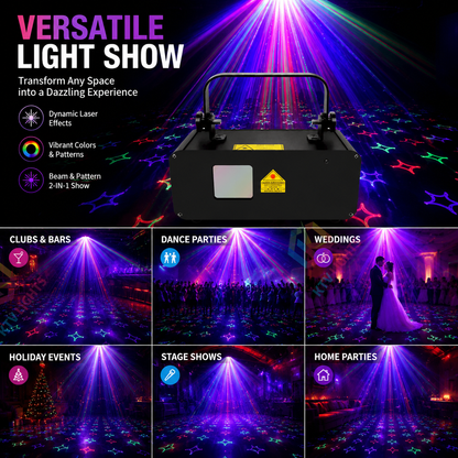 KTVLIGHTS Full-color line-scanning laser light suitable for DJ stage performances-B14