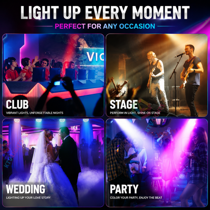 KTVLIGHTS 6x10W RGBW 4-in-1 Waterproof LED PAR Light-P17