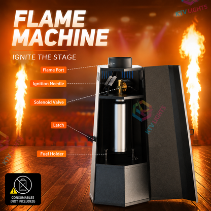 KTVLIGHTS 80W Dmx flame-throwing machine-H4