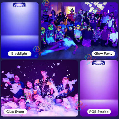 KTVLIGHTS RGBUV Laser Show Projector with 5 Effects for DJ Events-B48