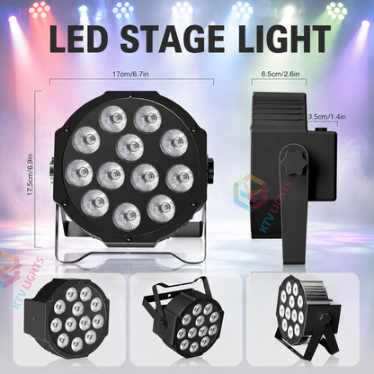 KTVLIGHTS Rechargeable RGBW LED Stage PAR Light-P16