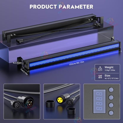 KTVLIGHTS 100W 336-LED RGB IP65 Waterproof Wall Washer-X18