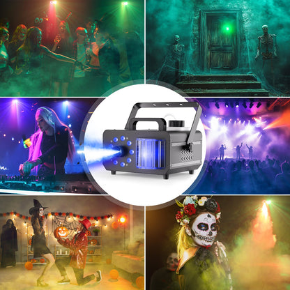 KTVLIGHTS 1200W 9-LED RGB Magic Ball Smoke Machine-Y7
