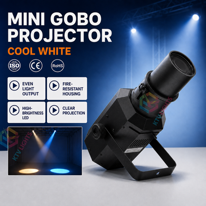 KTVLIGHTS Mini LED Zoom Profile Spotlight for Stage & Wedding-J7