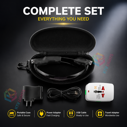 KTVLIGHTS Red Laser Glasses for Parties, Clubs & Festivals -M33
