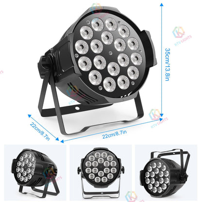 KTVLIGHTS 180W RGBW 4-in-1 LED PAR Light for DJ Stage Events-P3
