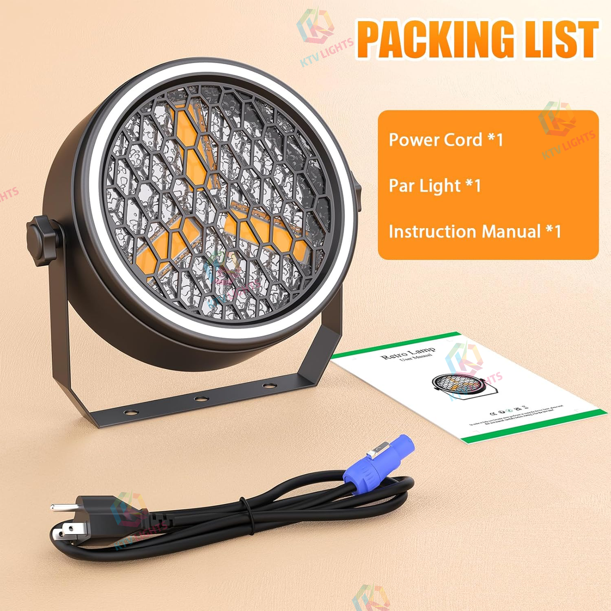 KTVLIGHTS COB Stage PAR Spotlight for DJ Events-P63