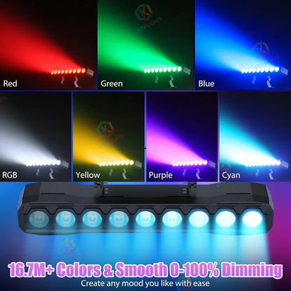 KTVLIGHTS 60W RGBW LED Wall Washer Light for Stage & DJ-X6