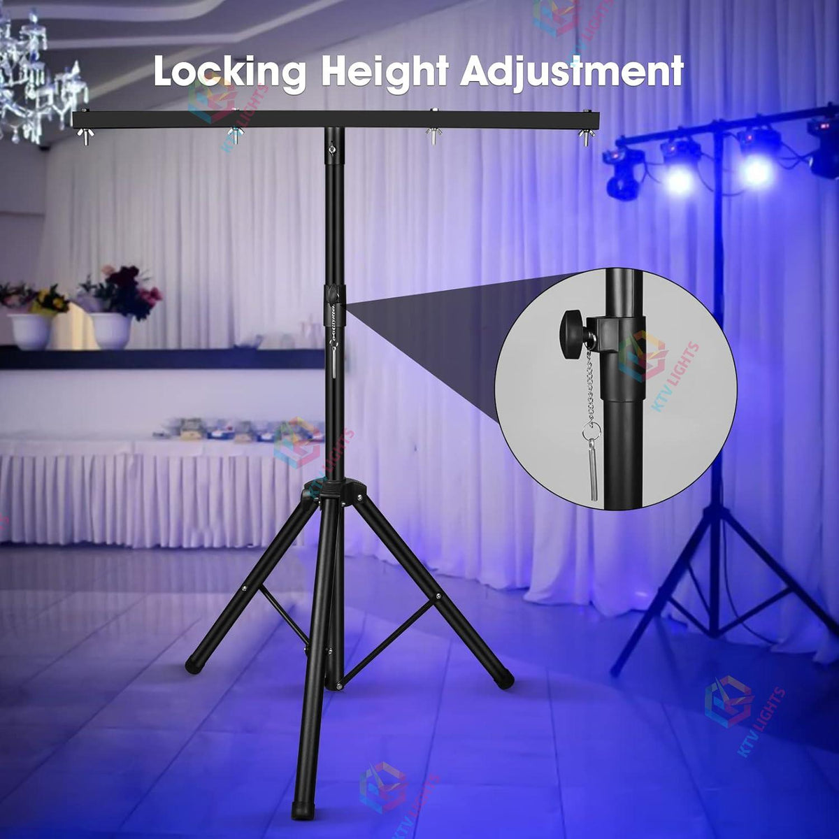 Metal Adjustable T-Stand Tripod-D8
