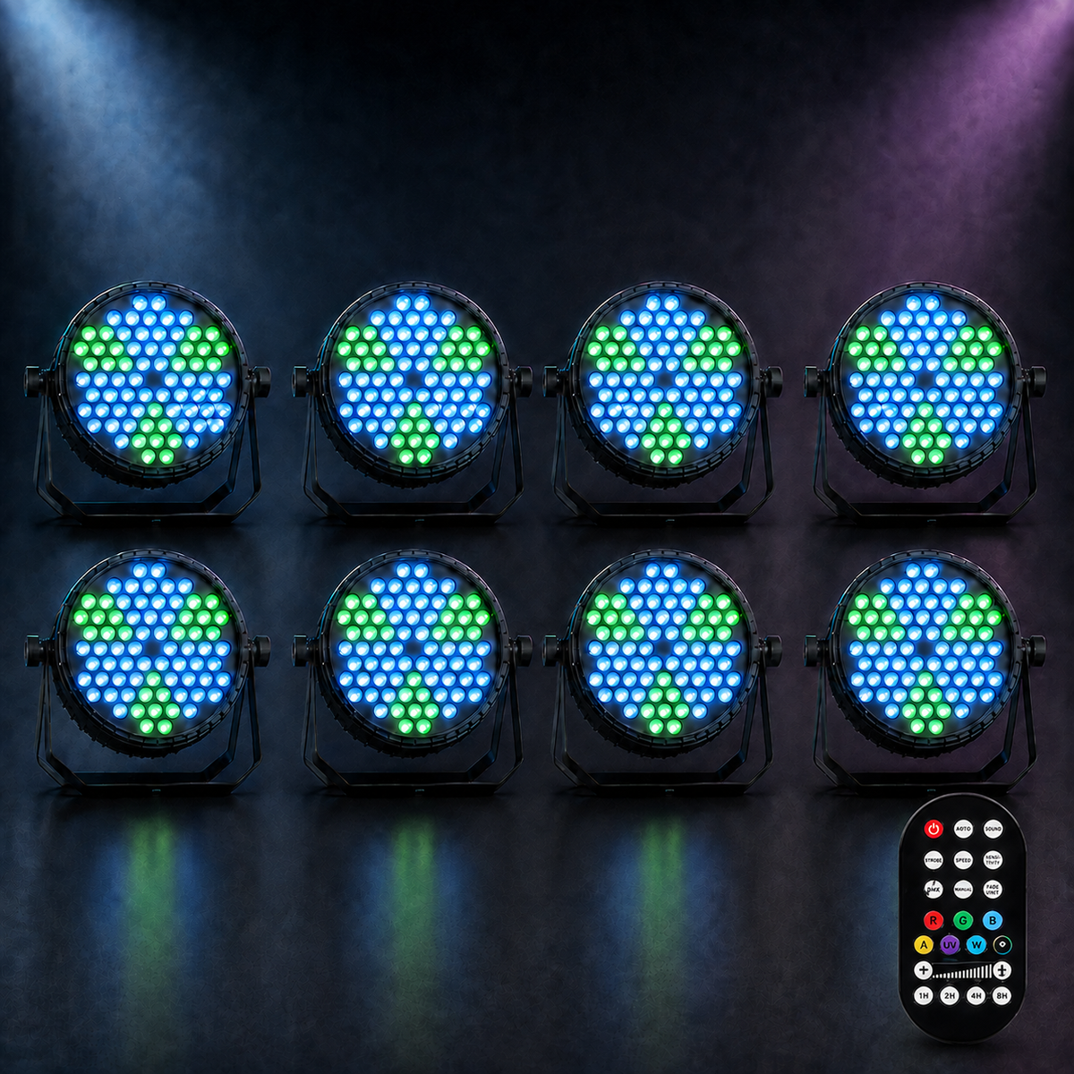 KTVLIGHTS 72-LED RGB PAR Light with Dynamic Vortex Effect-P12