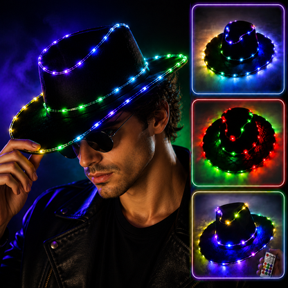 KTVLIGHTS LED Light Up Hat for Party, Rave & Festival Events-M6