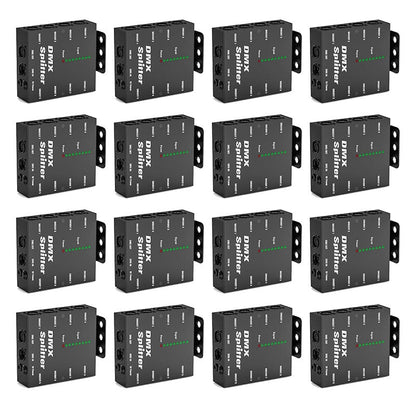 KTVLIGHTS 8-Way Isolated DMX512 Splitter Amplifier-D4