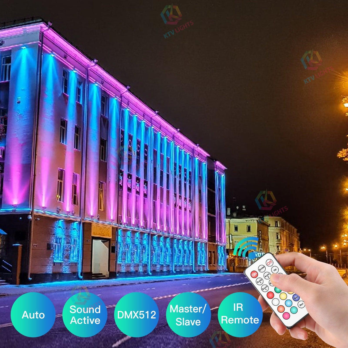 KTVLIGHTS 90W RGBW 4-in-1 LED Stage Effect Light-P14