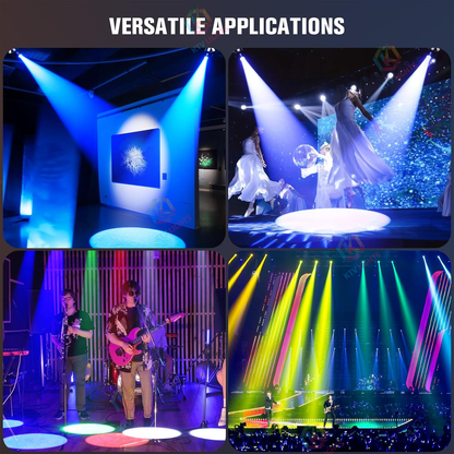 KTVLIGHTS 200W RGBW 4-in-1 Fanless Silent Stage Light-P56