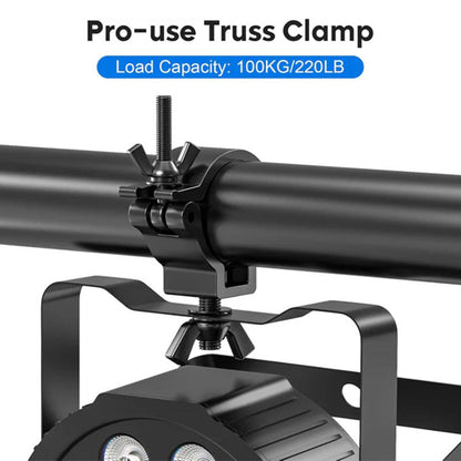 KTVLIGHTS [4 Pack] Stage Lighting Clamps, TUV 2 Inch Truss Lighting Clamps-D7
