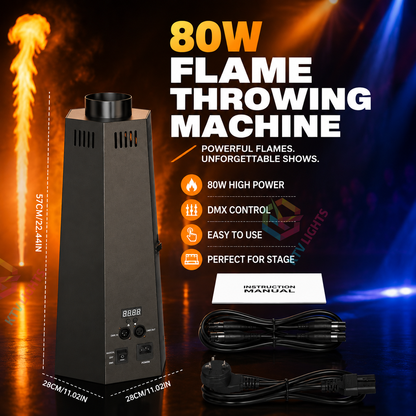 KTVLIGHTS 80W Dmx flame-throwing machine-H4
