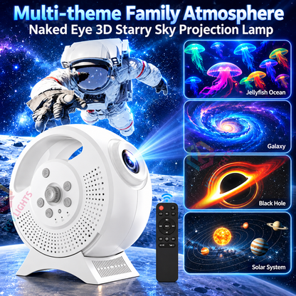 KTVLIGHTS 3D Galaxy Projector with 60 Dynamic Animations-S51
