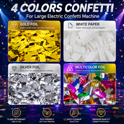 KTVLIGHTS 1500W Electric Confetti Machine for Weddings & Events-Y22