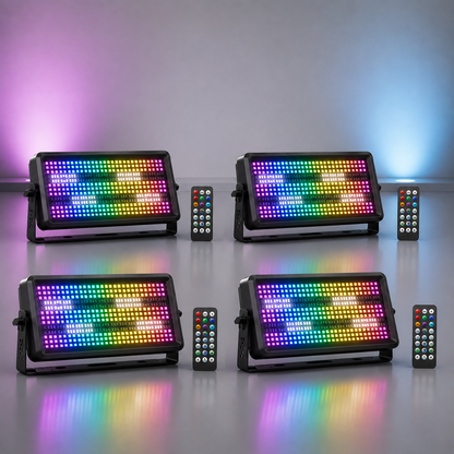 KTVLIGHTS 120W RGBW LED Wash Strobe Stage Light-X4