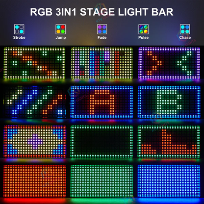 KTVLIGHTS 60W Mini RGB 3-in-1 LED Strobe Wall Washer-X22